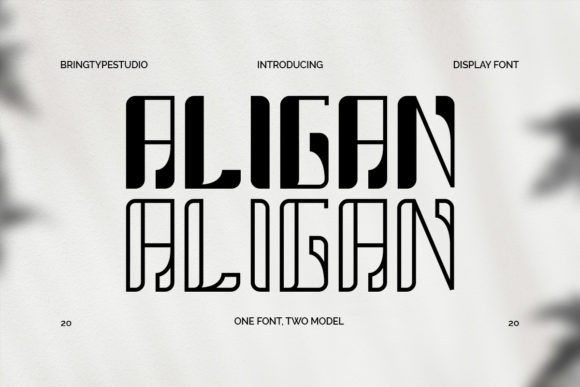 Aligan: A Stylish Display Font for Modern Publishing