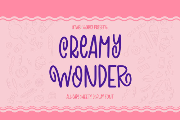 Creamy Wonder: A Unique Display Font for Editorial Design