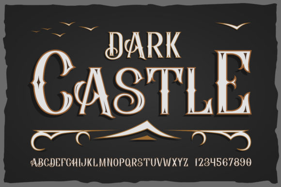 Dark Castle: A Bold and Vintage Display Font for Crafters