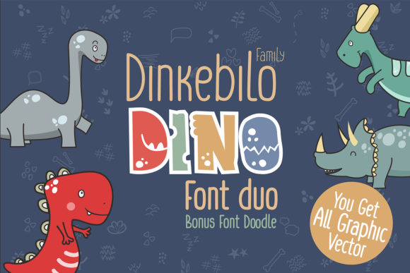 Dinkebilo Dino Font: A Playful Duo for Brand Identity
