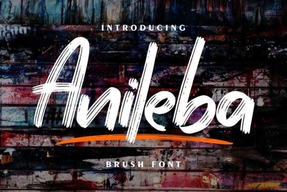 Discover Anileba: A Bold Brushed Font for Eye-Catching Web Design