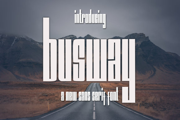 Enhance Your Web Design with Busway, the Bold Robotic Display Font