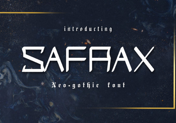 Enhance Your Web Design with Safrax, the Neo Gothic Display Font