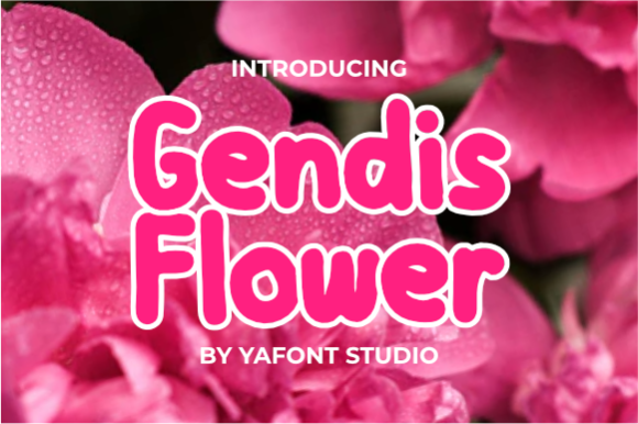 Gendis Flower Font: Elevating Digital Brand Visuals