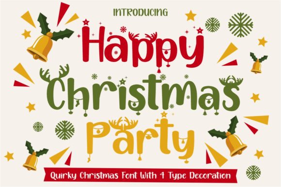 Happy Christmas Party: A Festive Display Font for Marketers