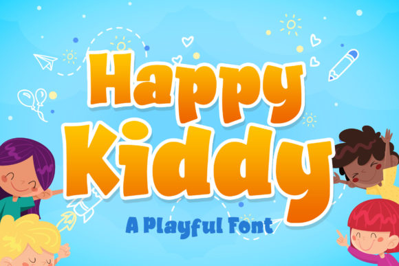 Happy Kiddy: A Playful Font for Creative Branding