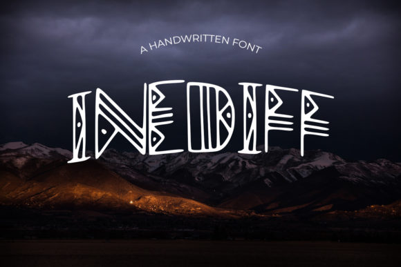 Inediff: The Unique Display Font for Eye-Catching Visuals