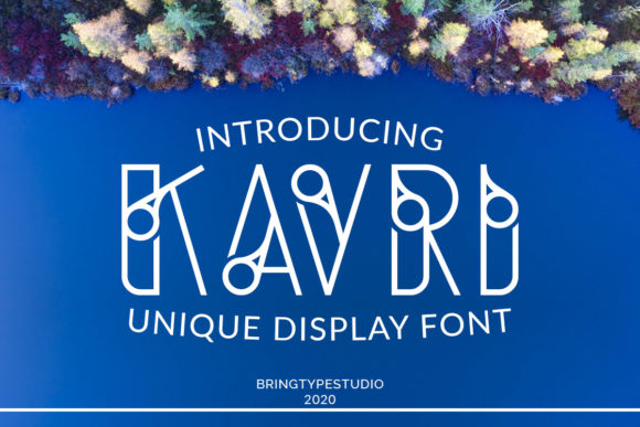 Kavri: A Unique Display Font for Creative Branding