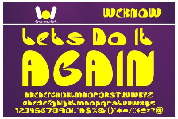 Let's Do It Again: A Fun, Cartoon-Like Display Font