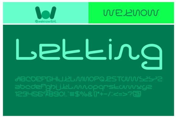 Letting: A Minimalistic Display Font for Modern Web Design