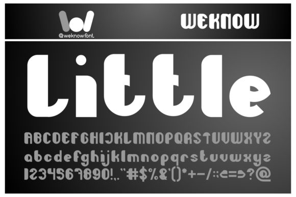 Little Atom: A Bold and Techno Display Font for Modern Brands