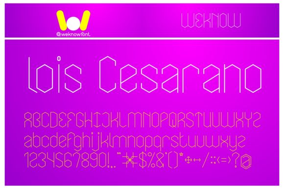 Lois Cesarano: A Unique Display Font for Modern Campaigns