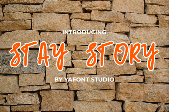 Stay Story: A Playful and Authentic Display Font for Creative Projects