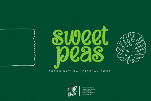 Transform Your Brand with Sweet Peas: A Natural Display Font