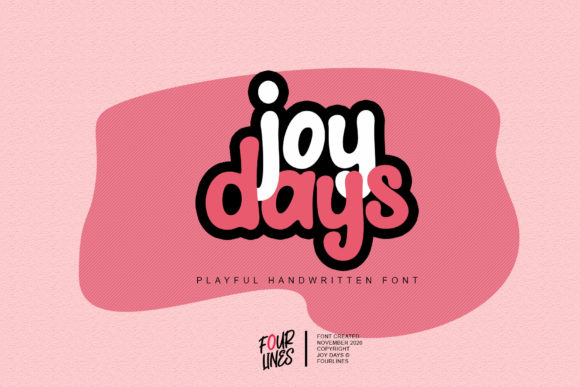 Unlock Creativity with Joy Days: A Playful Display Font