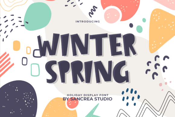 Winter Spring: A Bold and Quirky Font for Editorial Design